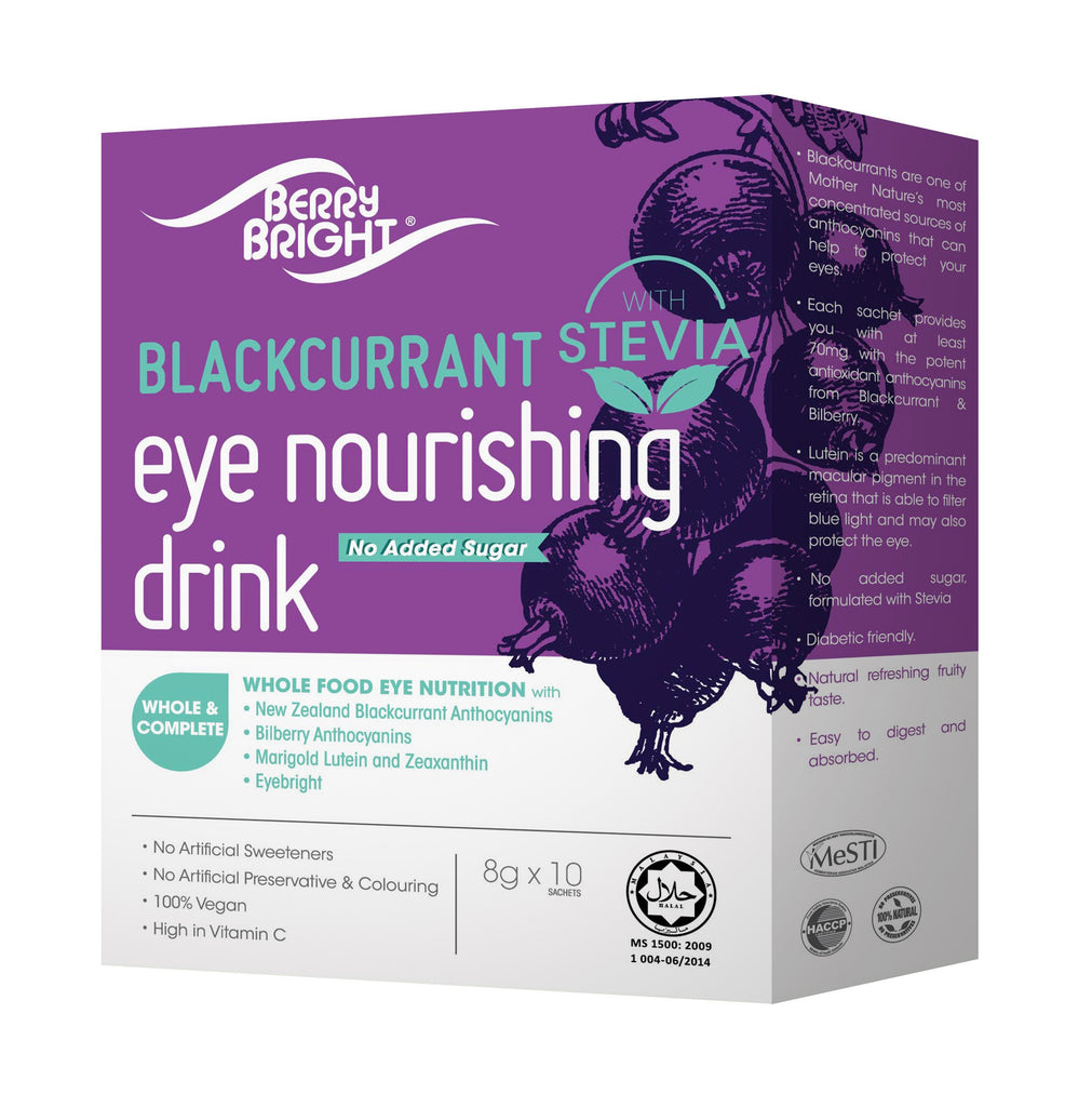 BerryBright<sup>®</sup> Eye Nourishing Drink with Stevia 10s <small>8g x 10s</small> - Euryka Naturopathics