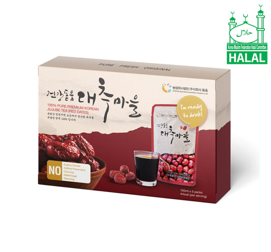 Dodum Premium Korean Jujube Juice (Red Dates Juice) 100ml x 5 packs - Euryka Naturopathics