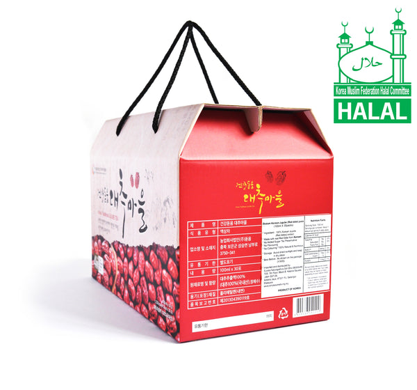 Dodum Premium Korean Jujube Juice (Red Dates Juice) Set 100ml x 30 Packs - Euryka Naturopathics
